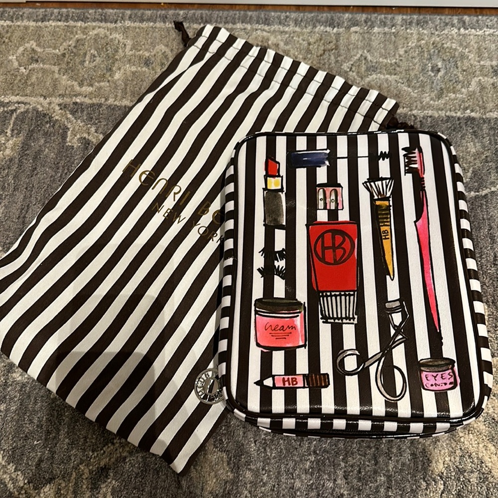 🎀🆕 New Henri Bendel Makeup Case and Brush Holder Bag - Picture 2 of 7